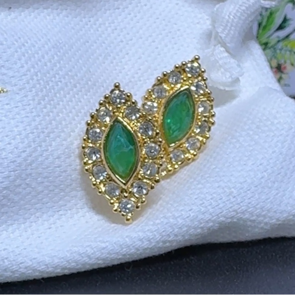 Dior Gold-Plated Earrings for Pierced Ears and Necklace Set - Picture 4 of 11
